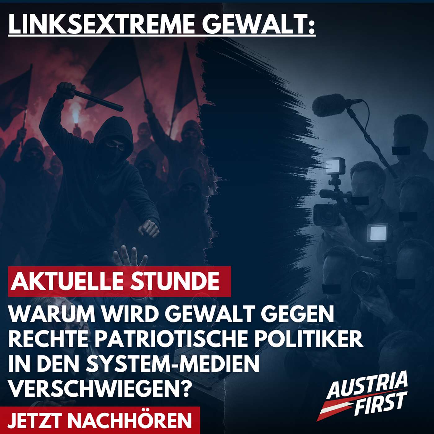Systemmedien schweigen über linksextreme Gewalt an rechten, patriotischen Politikern – Aktuelle Stunde episode artwork