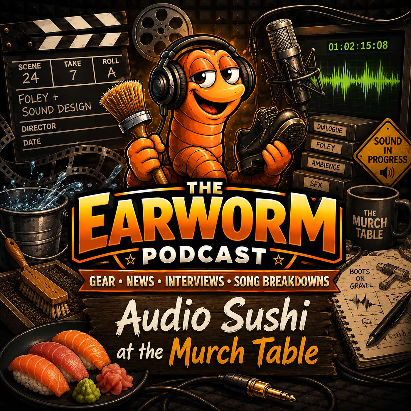 The Earworm Podcast - Episode 8 Audio Sushi at The Murch Table SOUND DESIGN episode artwork