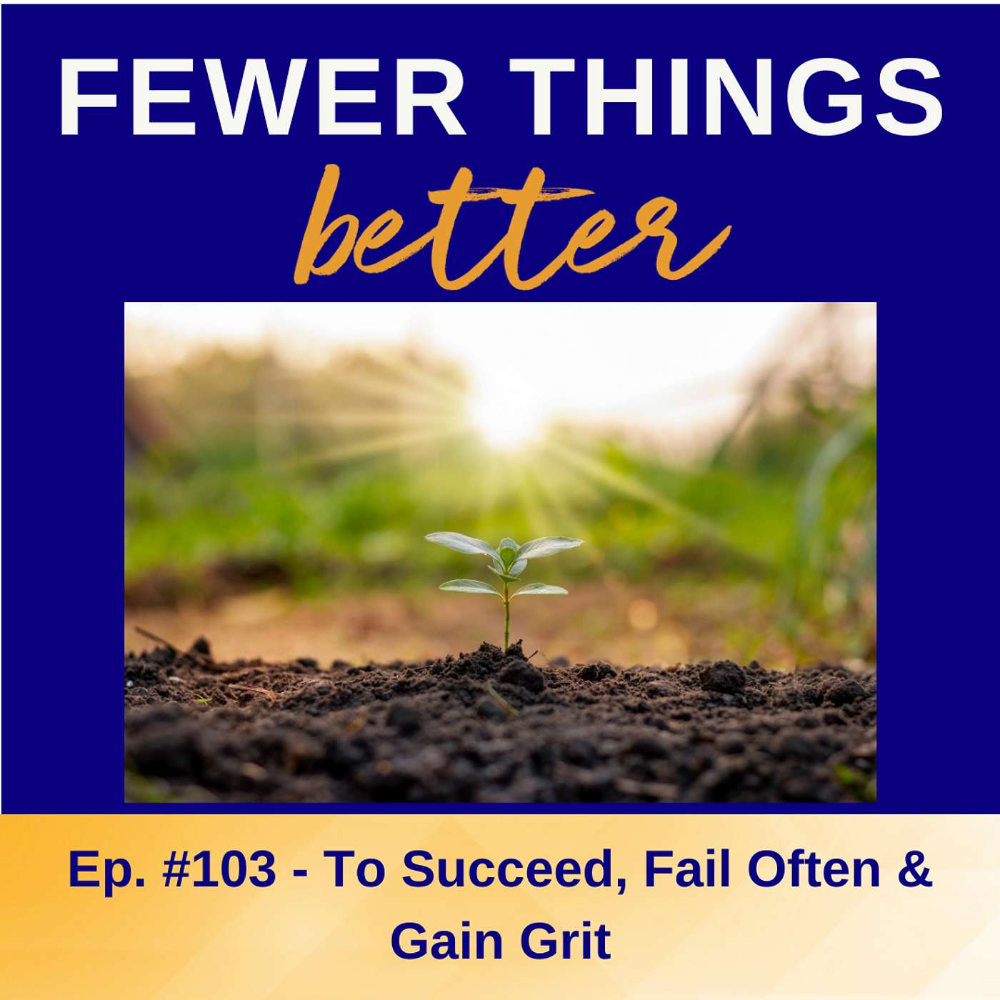 Ep. 103 - To Succeed, Fail Often & Gain Grit