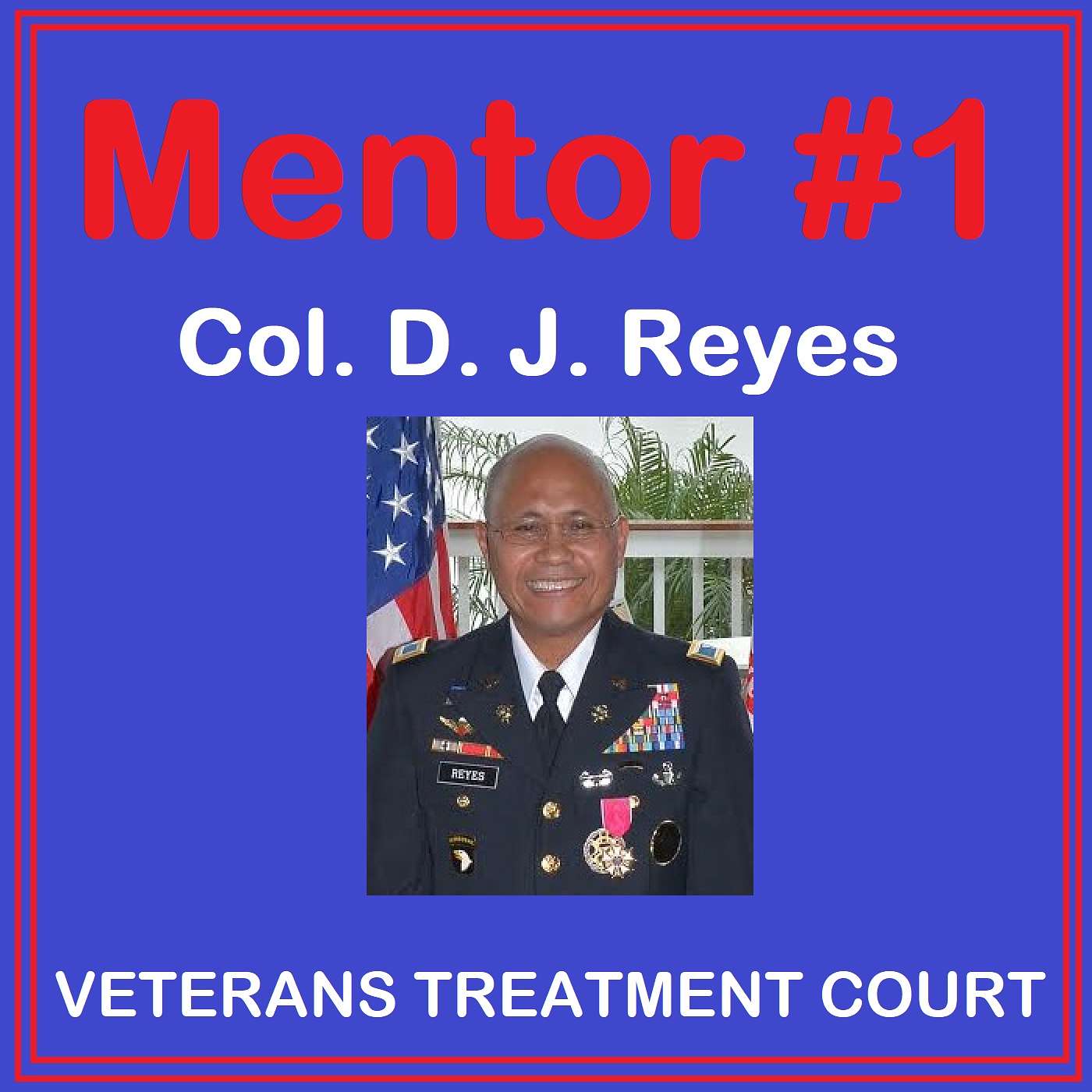 Veterans Treatment Court mentor number one gives a little background on the start of the court but more importantly how he has worked to spread the program across the nation. Retired Colonel DJ Reyes has much to share.