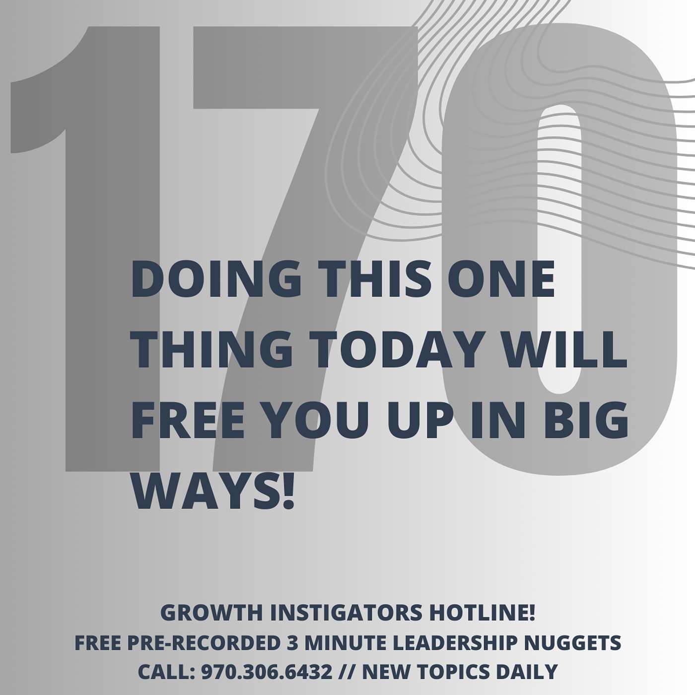 #170 Doing this one thing today will free you up in big ways! episode artwork
