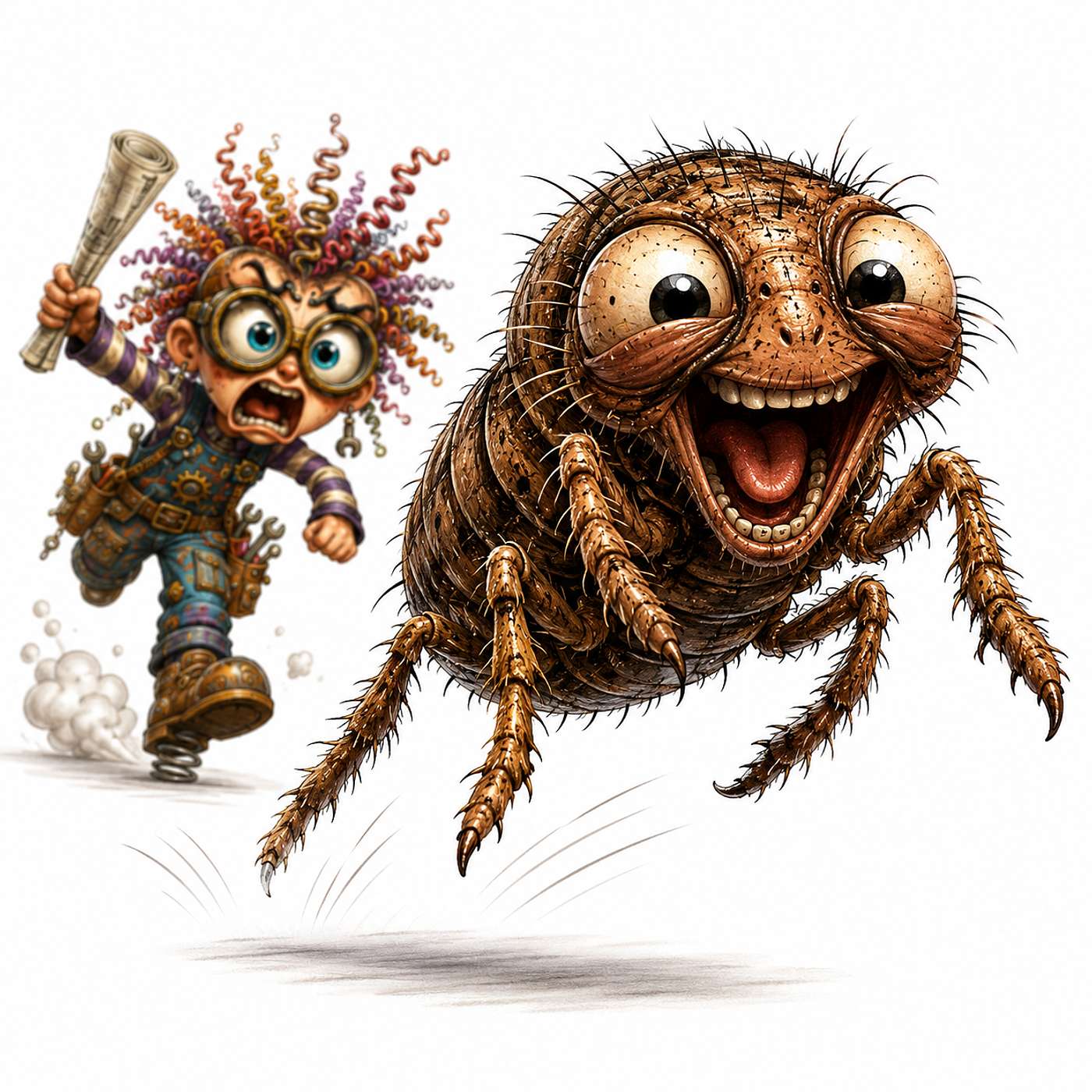 The Flea Fiasco - stay calm and think carefully episode artwork
