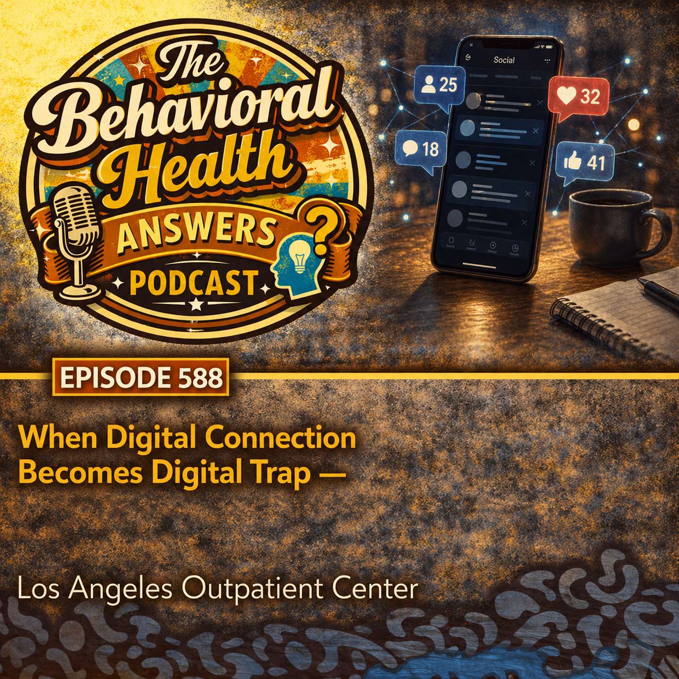 Episode 588: When Digital Connection Becomes Digital Trap | Los Angeles Outpatient Center episode artwork