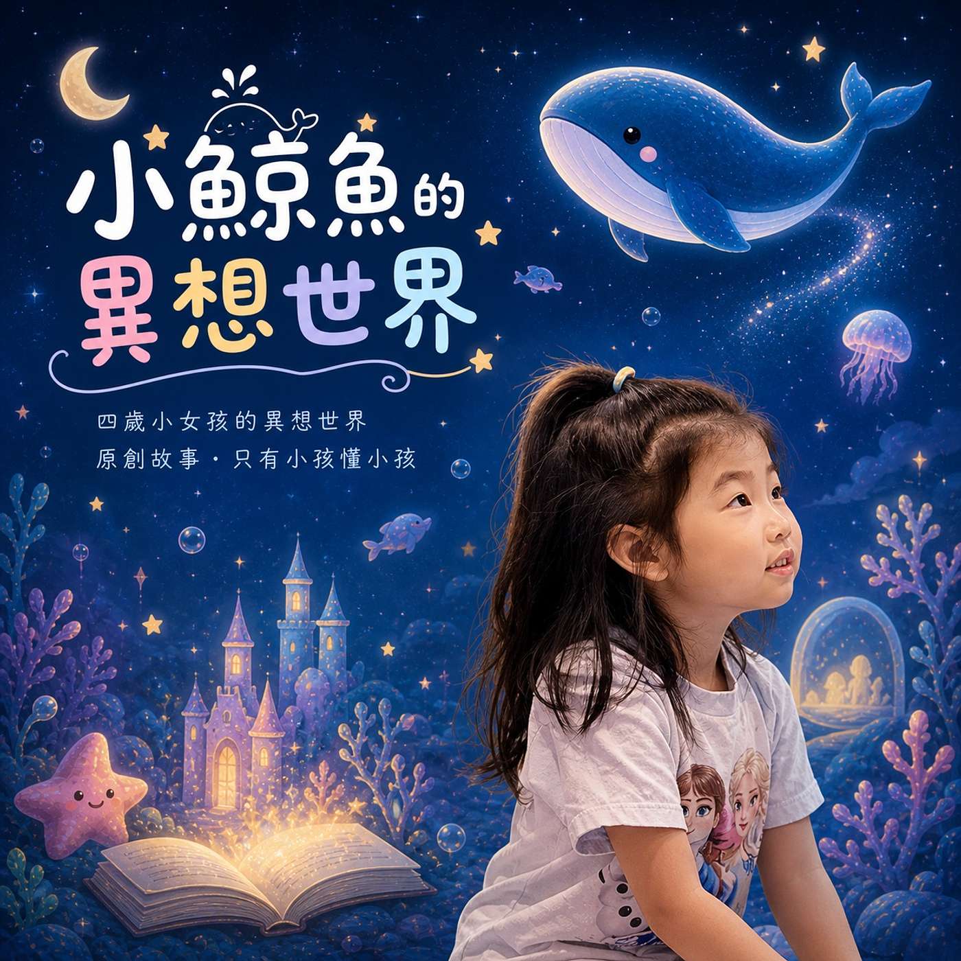 小鯨魚的異想世界 | 四歲小女孩的原創故事，只有小孩最懂小孩