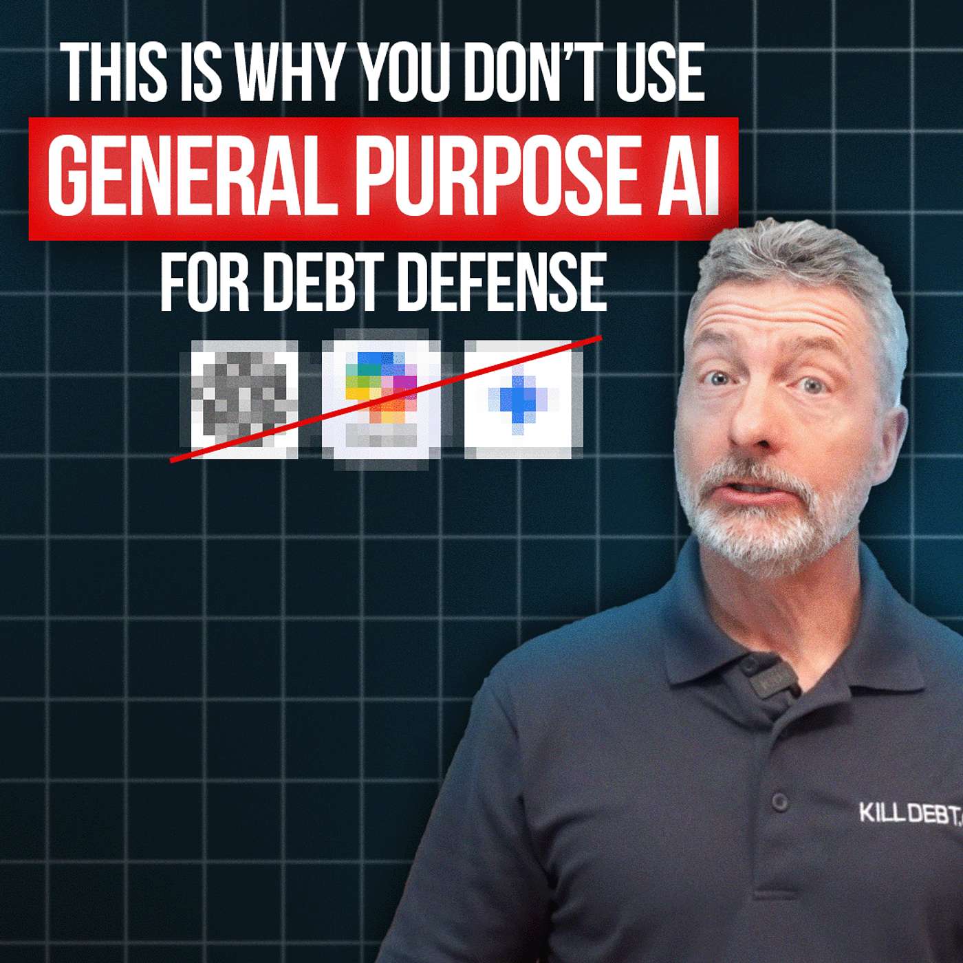 Think Twice Before Using General Purpose AI for Debt Defense