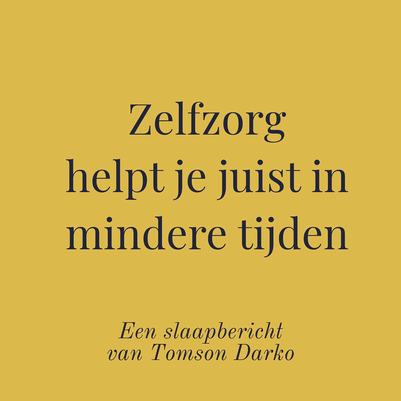 In slaap vallen met melancholie van Tomson Darko