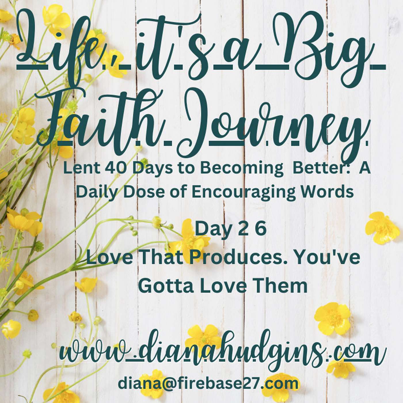 Life, it\'s a Big Faith Journey