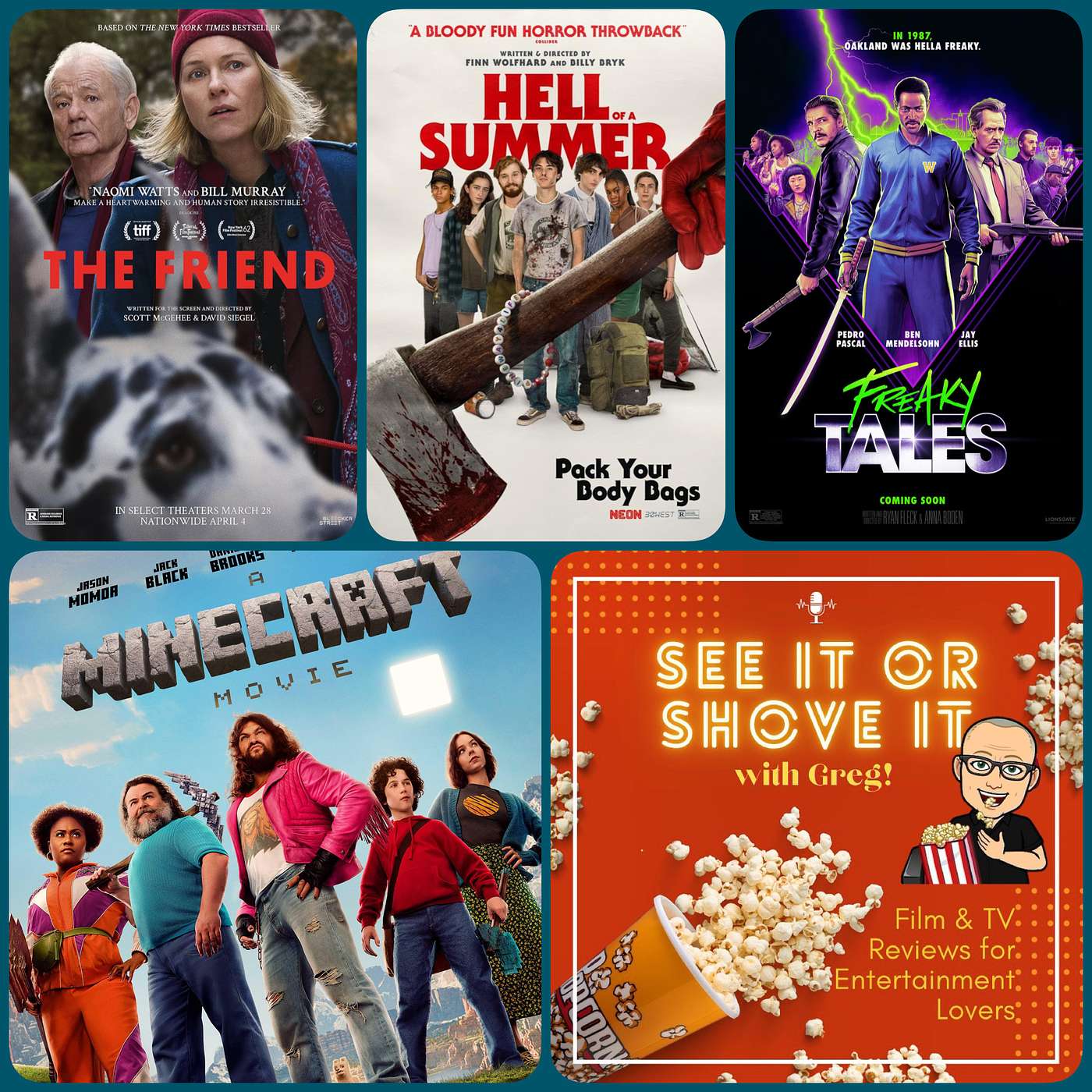 Episode 228 - A Minecraft Movie, The Friend, Hell of a Summer, Freaky Tales episode artwork
