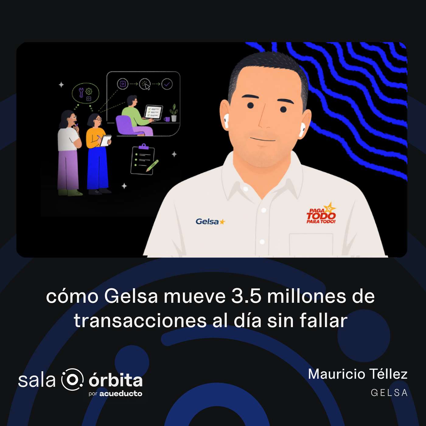 E37: Cómo Gelsa mueve 3.5 millones de transacciones al día sin fallar, Mauricio Téllez - Gelsa episode artwork