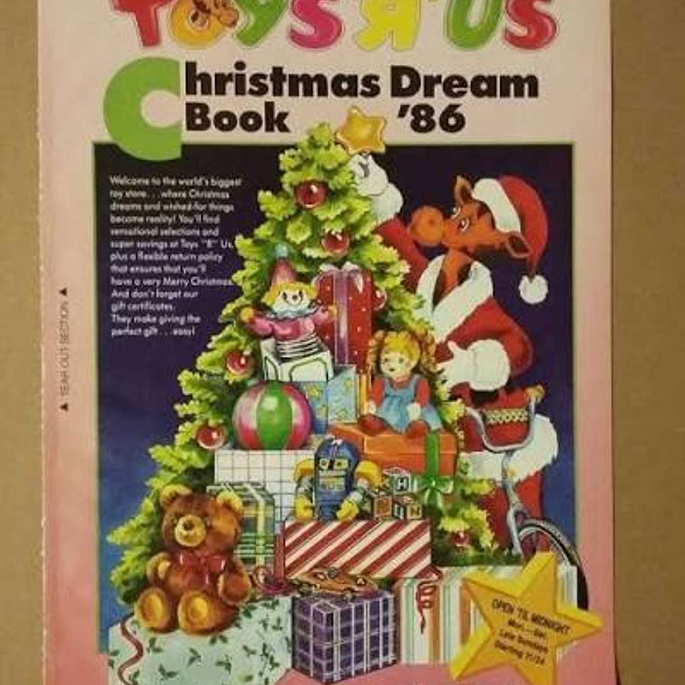 Toys “R” Us Christmas Dream Book 1986 episode artwork