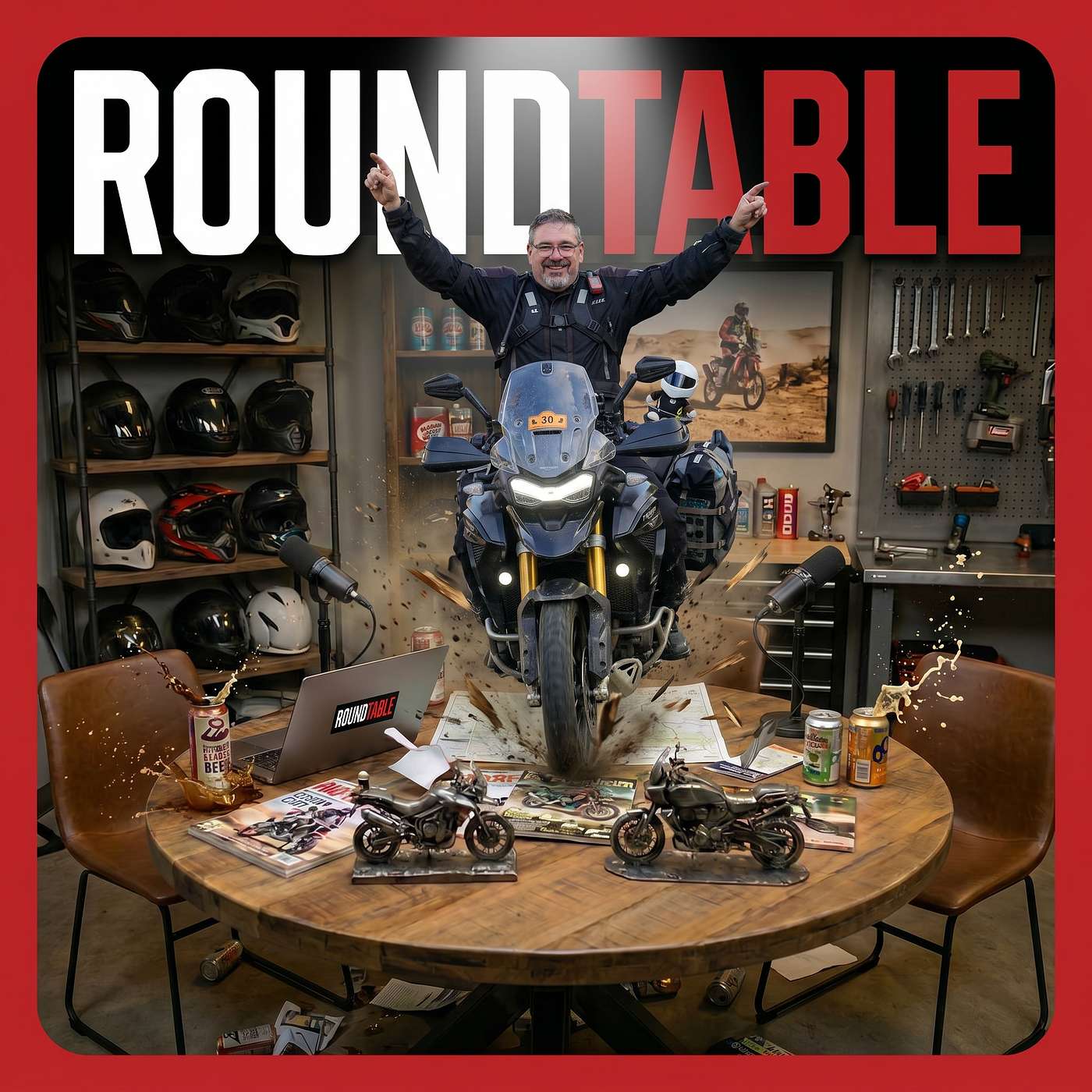 ROUNDTABLE - New Riders, Big Miles - ADV Cannonball Rally episode artwork