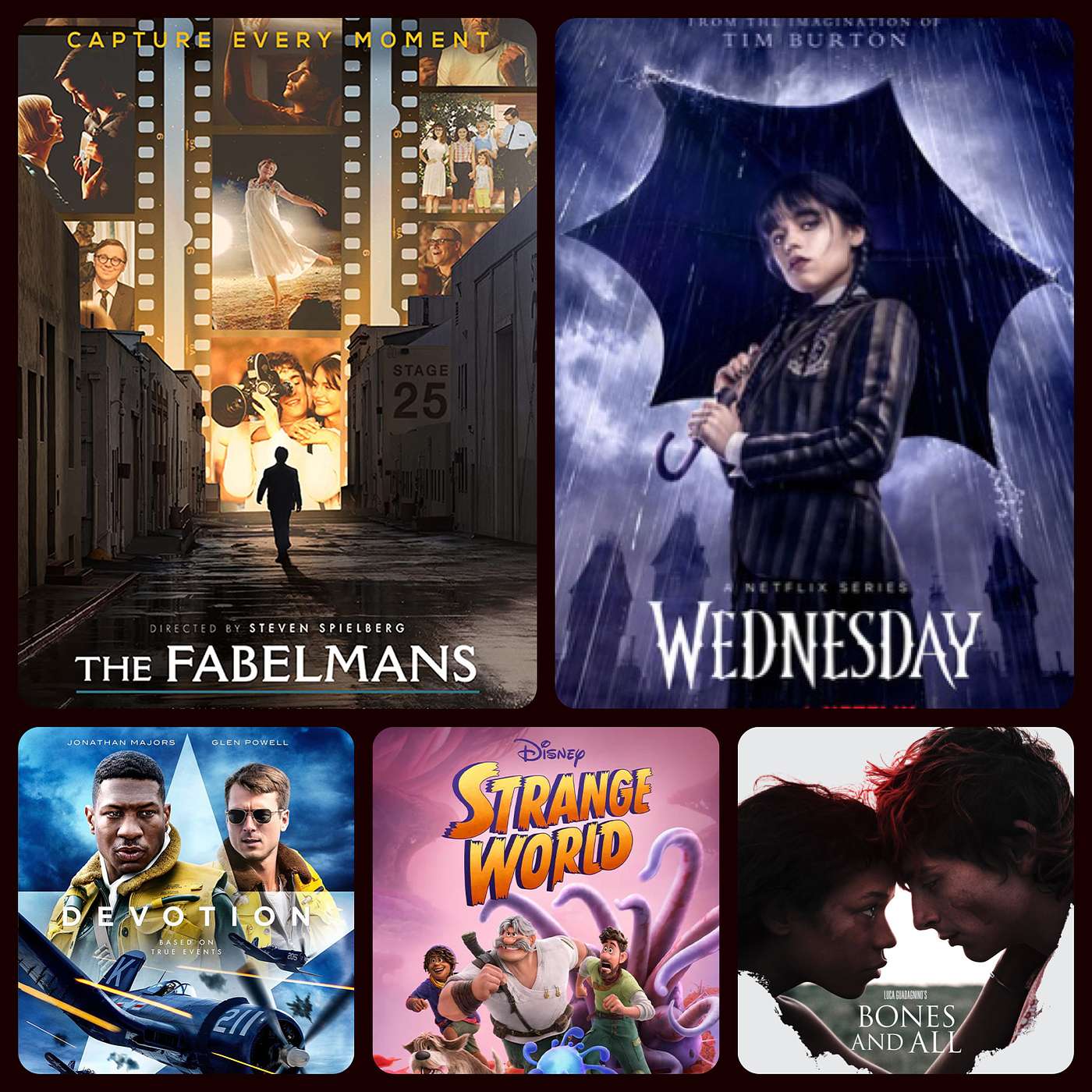 Episode 44 - The Fabelmans, Devotion, Strange World, Bones and All, Wednesday episode artwork