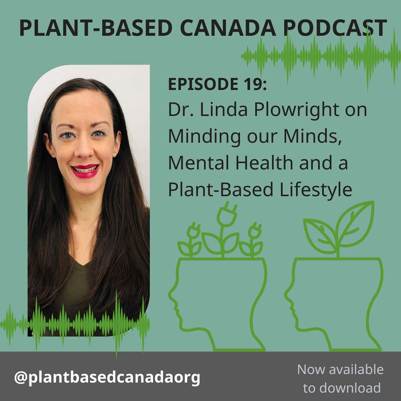 Episode 19: Dr. Linda Plowright on Minding our Minds, Mental Health and a Plant-Based Lifestyle episode artwork