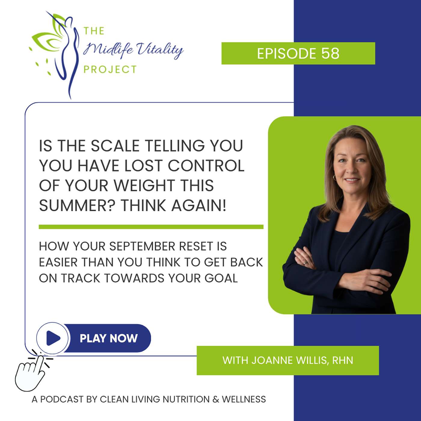 Episode 58: Is the scale telling you you have lost control of your weight this summer? Think again! episode artwork