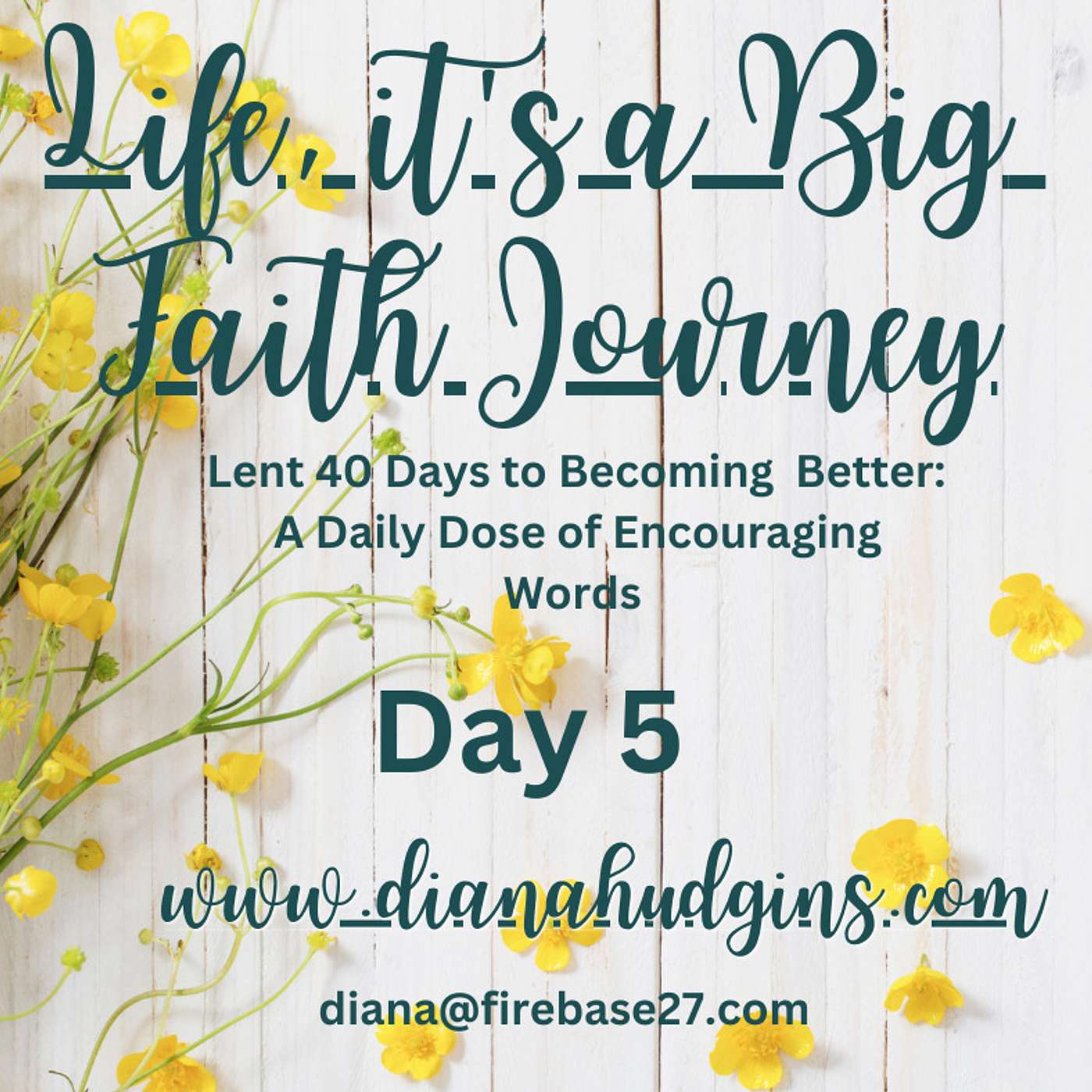 Life, it\'s a Big Faith Journey