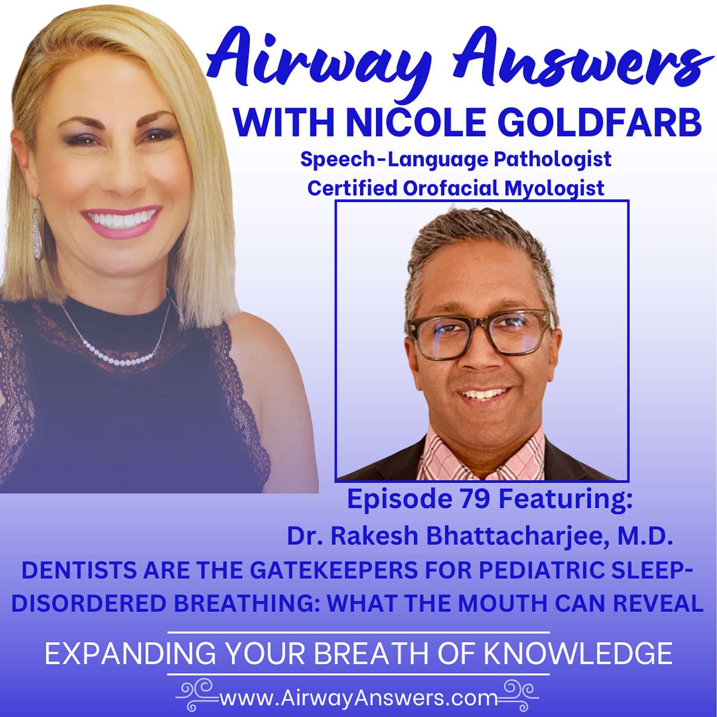 Ep. 79: "Dentists Are Gatekeepers for Pediatric Sleep-Disordered Breathing: What the Mouth Can Reveal with Dr. Rakesh Bhattacharjee" episode artwork