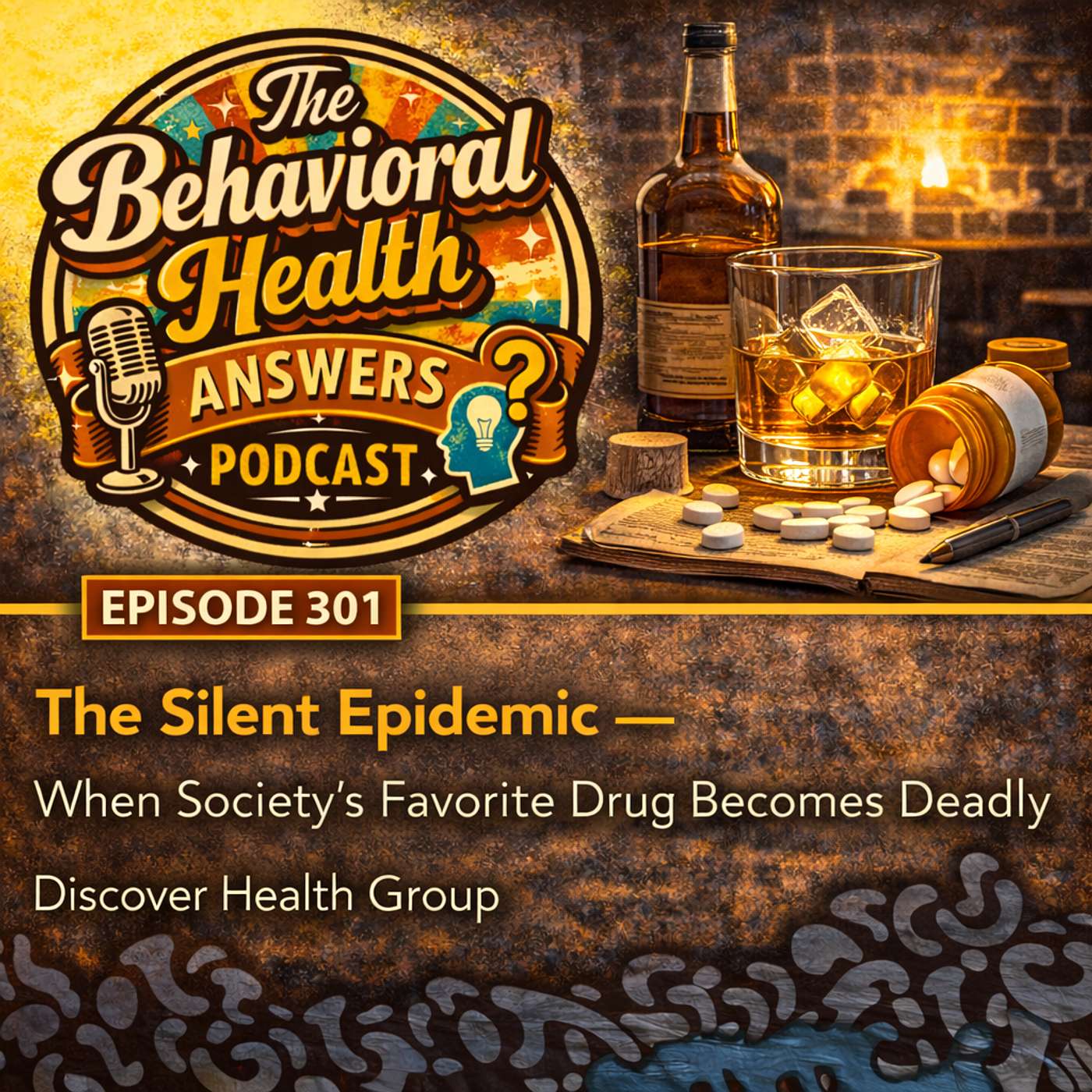 Episode 301: The Silent Epidemic - When Society's Favorite Drug Becomes Deadly | Discover Health Group episode artwork