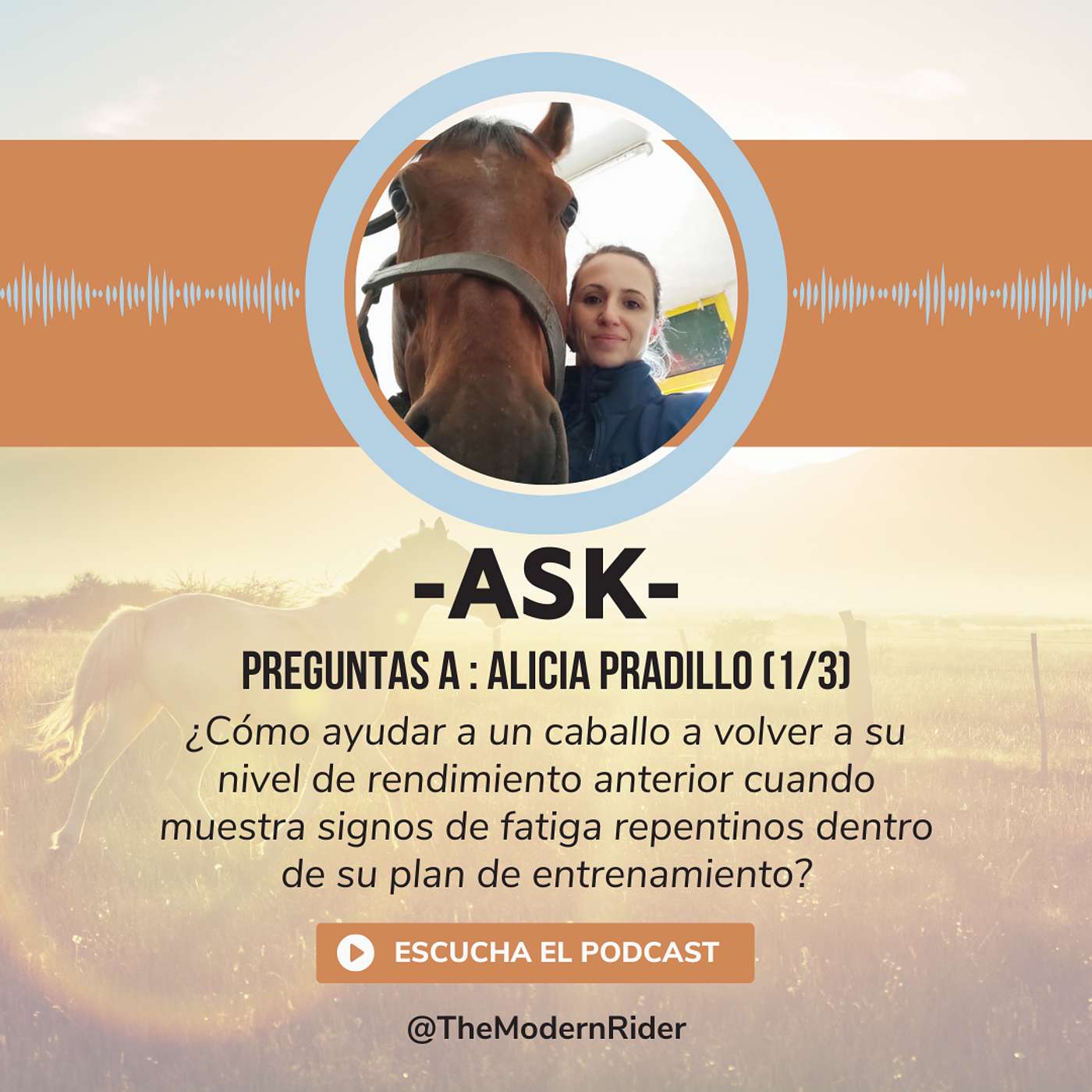 [ASK] Preguntas a Alicia Pradillo (1/3) : ¿Cómo ayudar a un caballo a volver a su nivel de rendimiento anterior cuando muestra signos de fatiga repentinos dentro de su plan de entrenamiento?