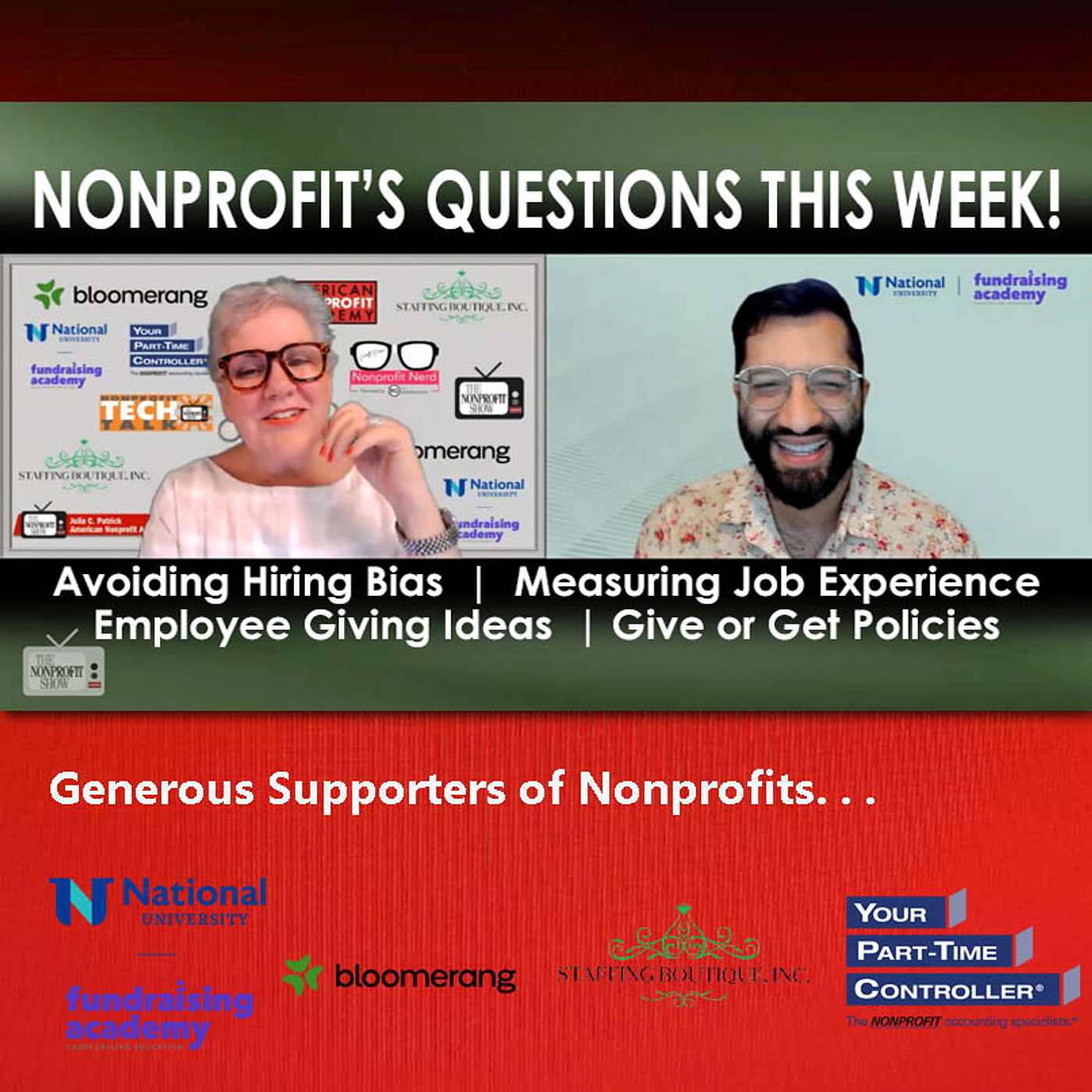 Nonprofit's Questions This Week!