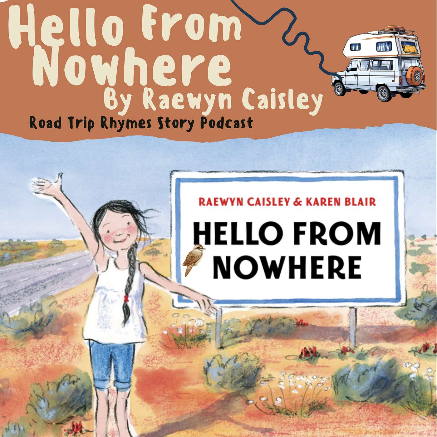 'Hello From Nowhere' by Raewyn Caisley 🦎🦘👩🏻‍🌾 ☀️- NULLABOR PLAIN