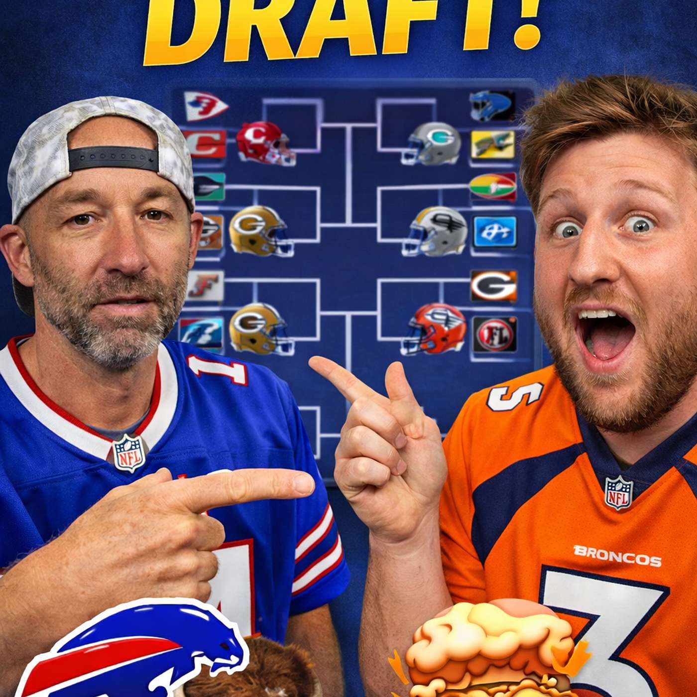 NFL Playoff Draft Chaos! 🏈 | Choosing Winners & Losers Predictions — Halfway to Middle Aged #57