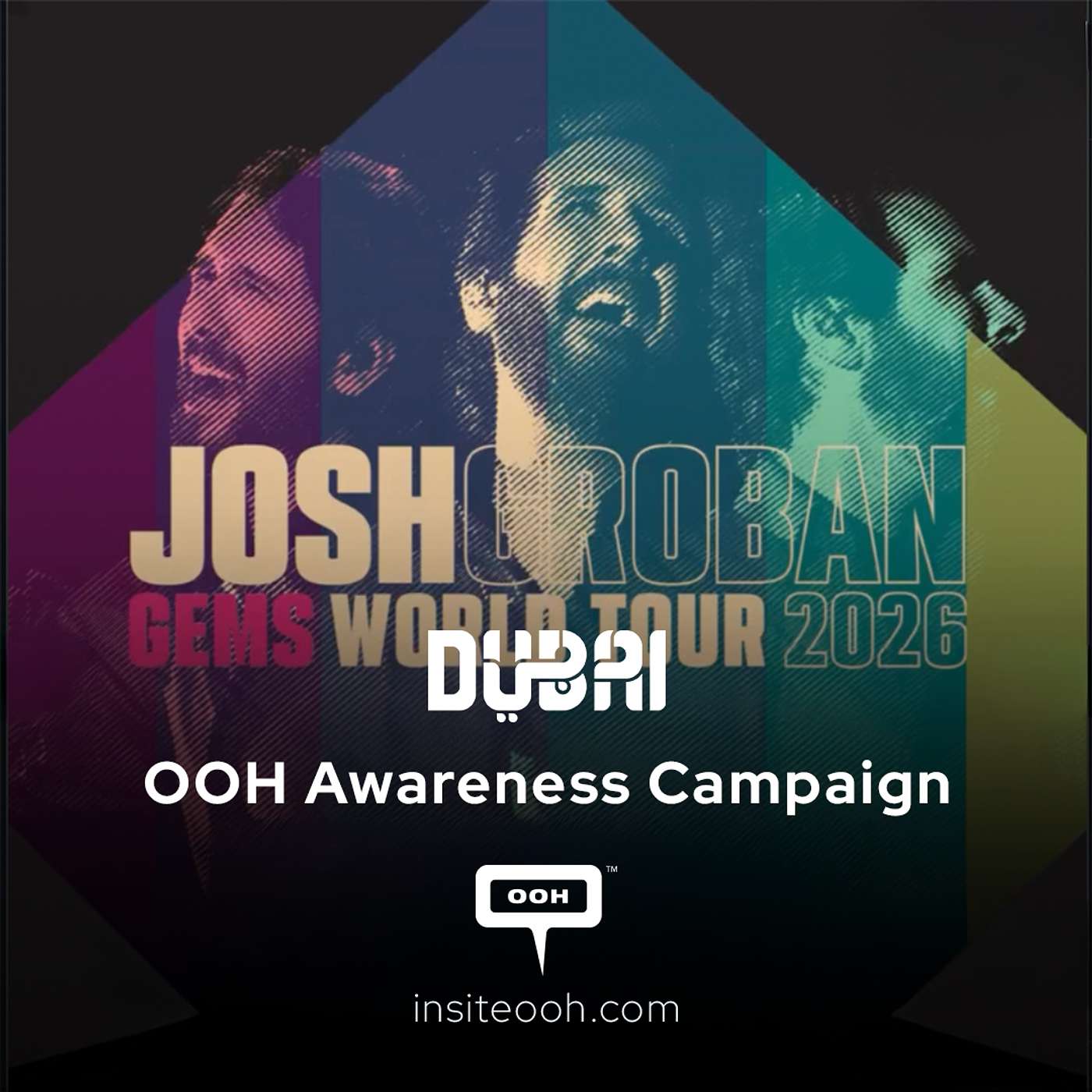 Dubai’s Billboards Sing as Dubai Calendar Turns Highways into a Stage for Josh Groban