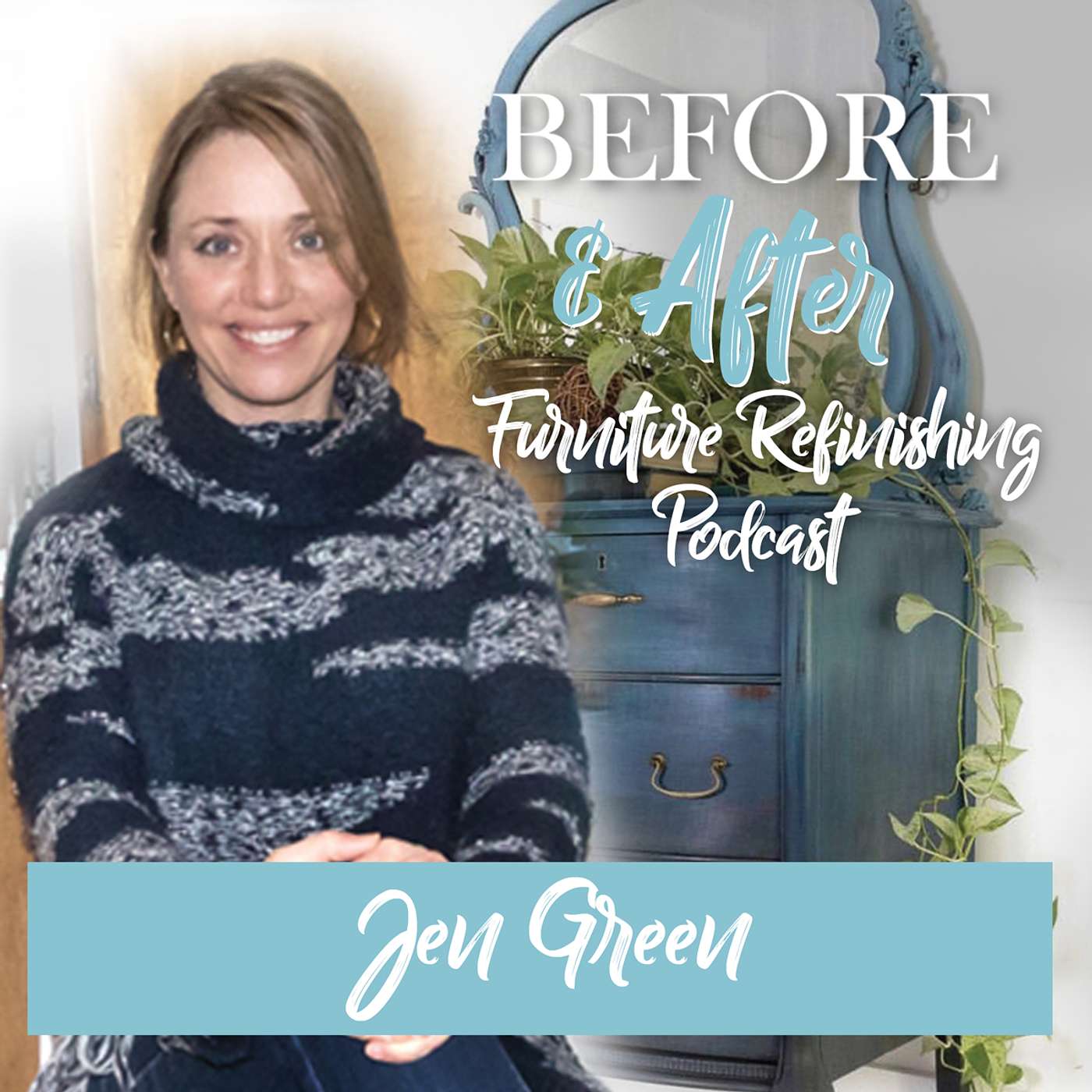 How to paint the ombre effect on furniture: An interview with Jen Green of Green Spruce Designs
