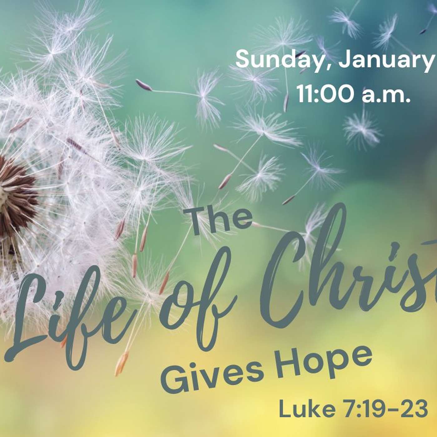 The Life Of Christ Gives Me Hope