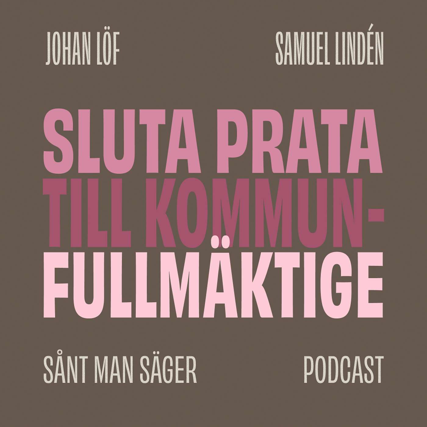 Sluta prata till kommunfullmäktige