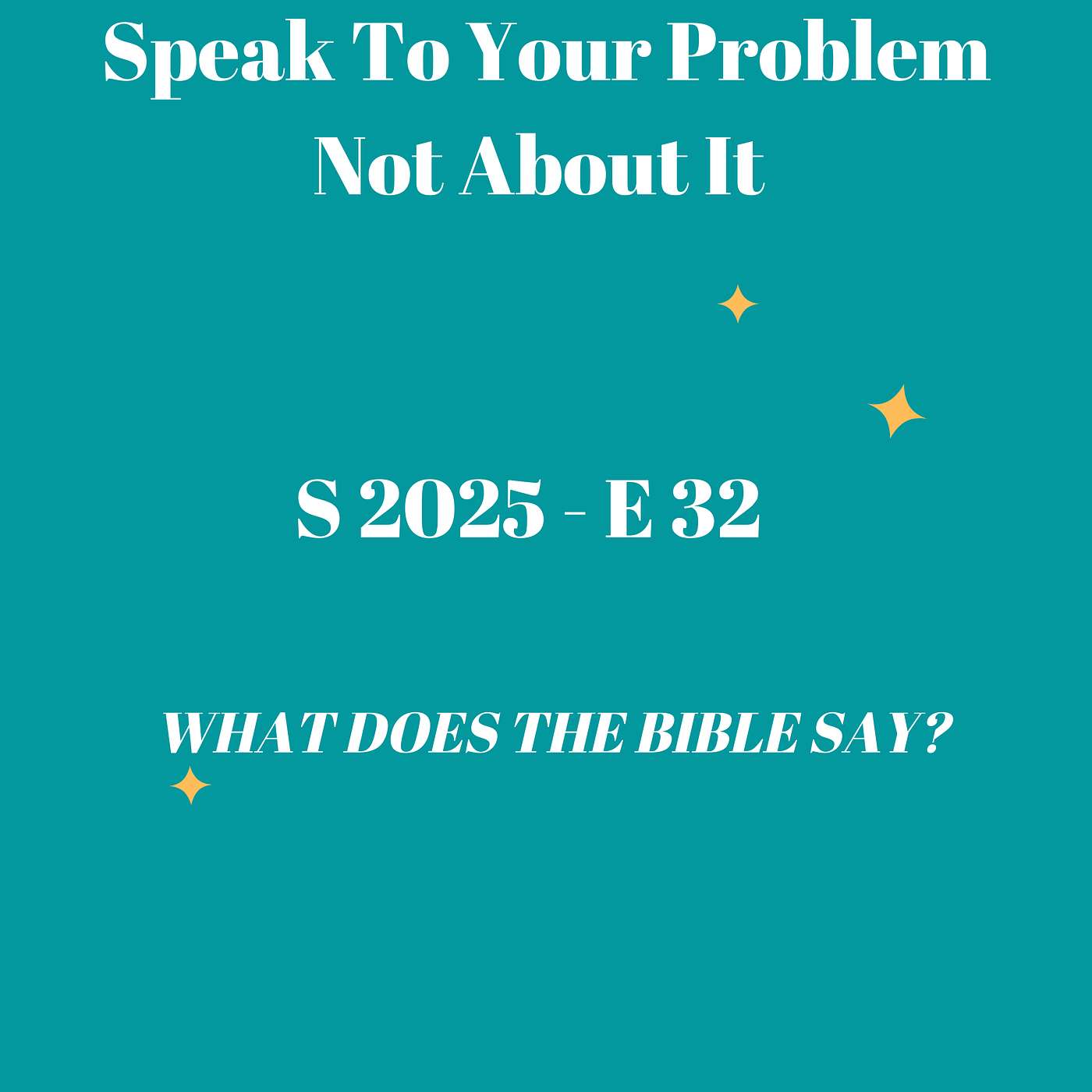 Speak to Your Problem, Not About It