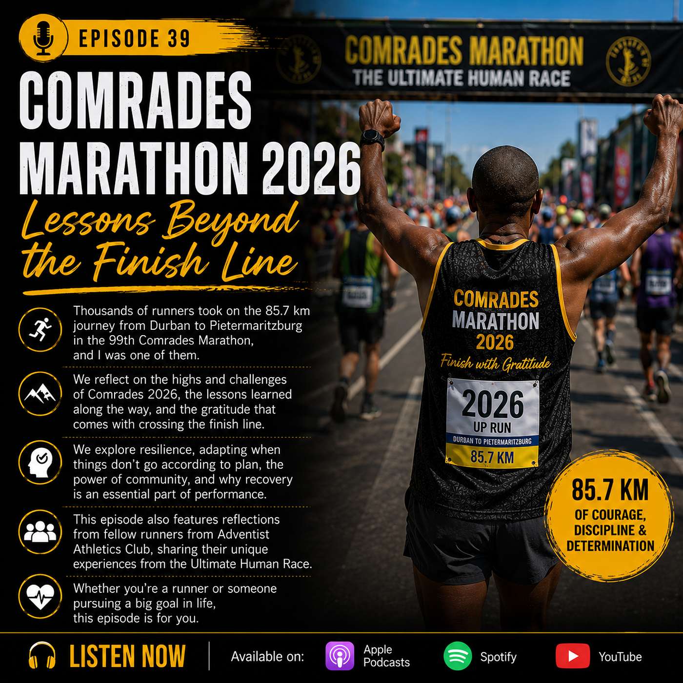 Comrades Marathon 2026 – Lessons Beyond the Finish Line episode artwork