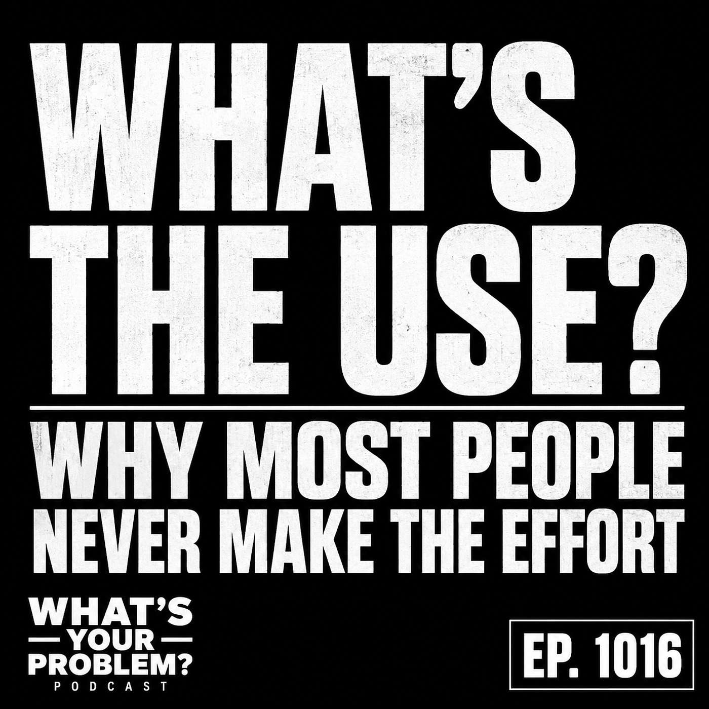 What's The Use? (It Won't Make A Difference Anyway.)