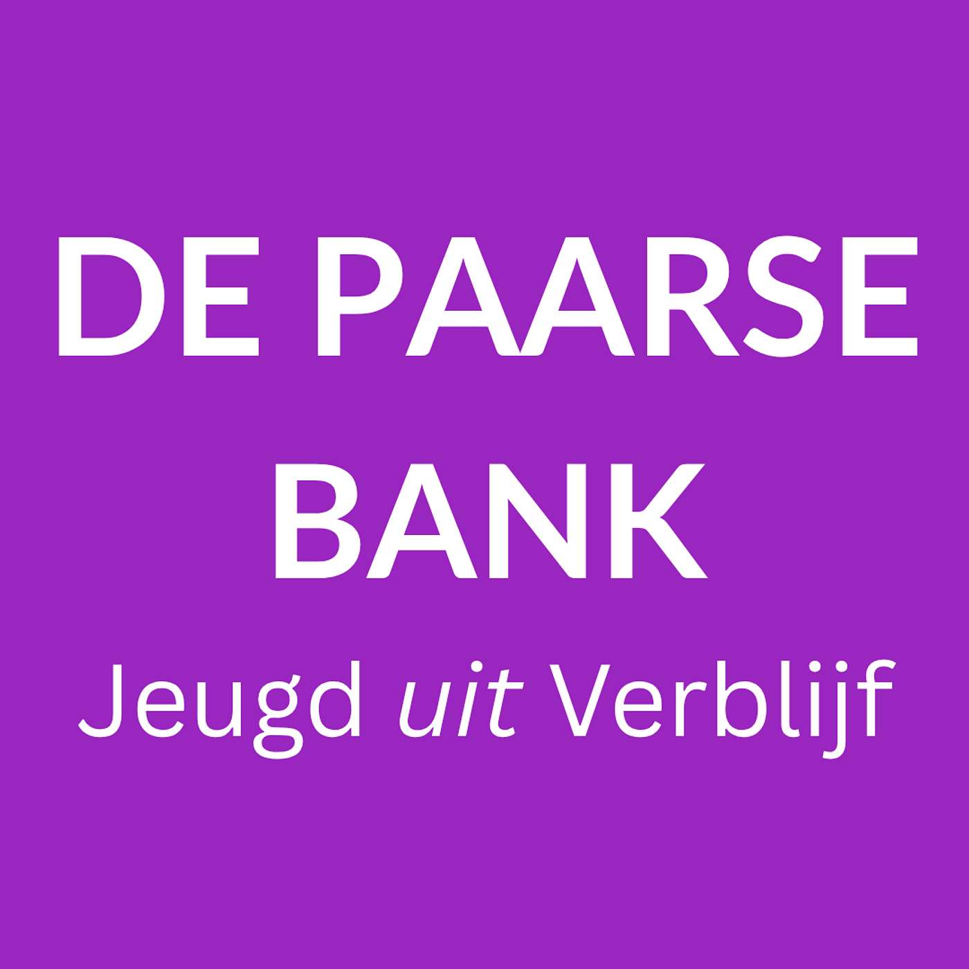 De paarse bank