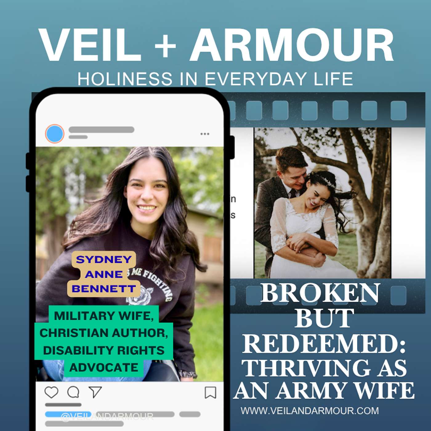 81. How to thrive as a mom of 2 and military wife with Christian author Sydney Anne Bennett who is living with disability, chronic pain and illness