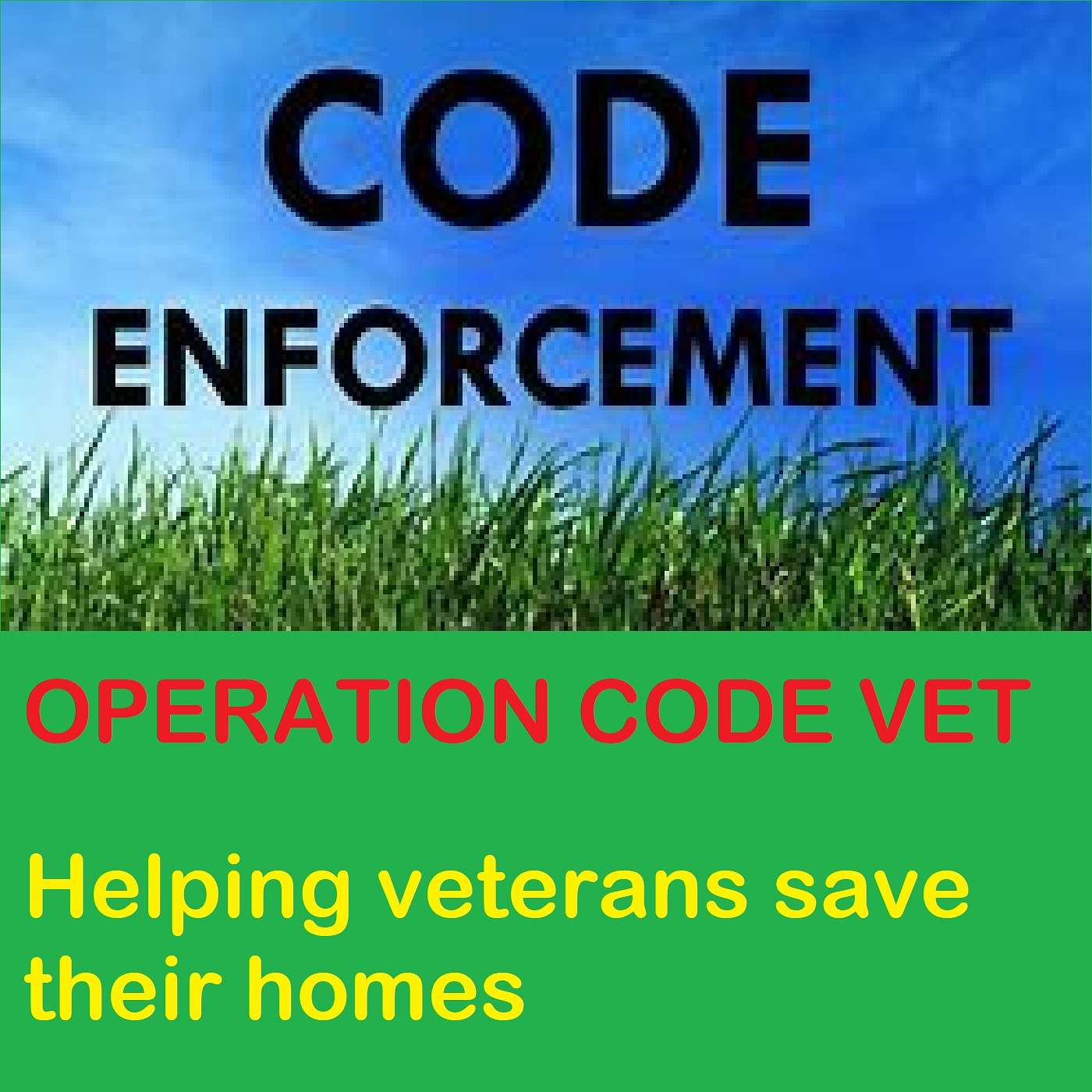 Veterans homes getting help from Code Enforcement Officers. This should be a national program.