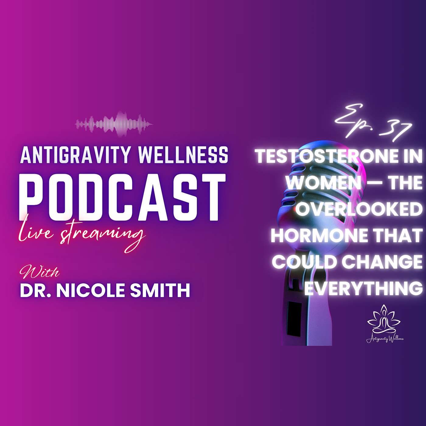Episode #37 - Testosterone in Women — The Overlooked Hormone That Could Change Everything episode artwork