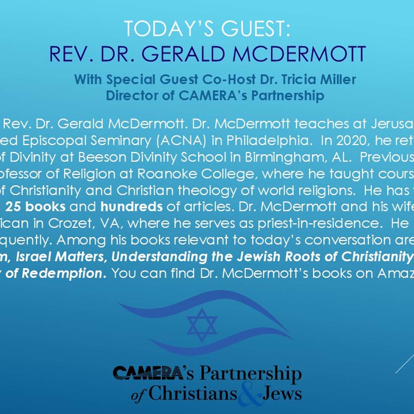 CAMERA\'s Partnership of Christians & Jews