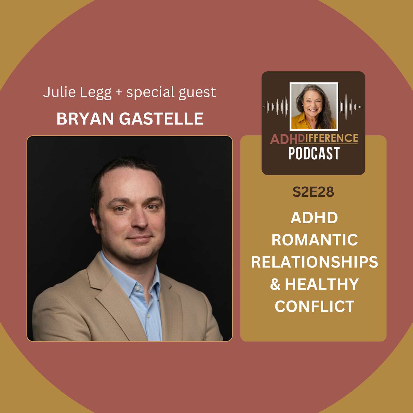 S2E28: ADHD Romantic Relationships & Healthy Conflict + guest Bryan Gastelle