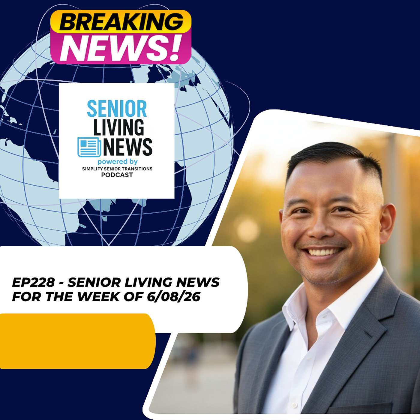 EP 228 - Senior Living News with Dale Corpus | Senior Scam Warning, Gramping & Free College for Seniors - Week of June 8, 2026 episode artwork