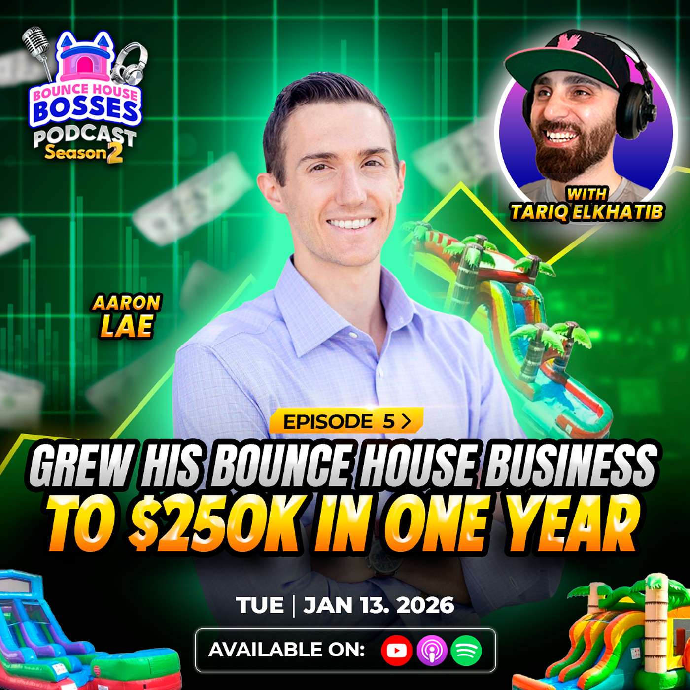 How Aaron Lae Grew His Bounce House Business to $250K in One Year.