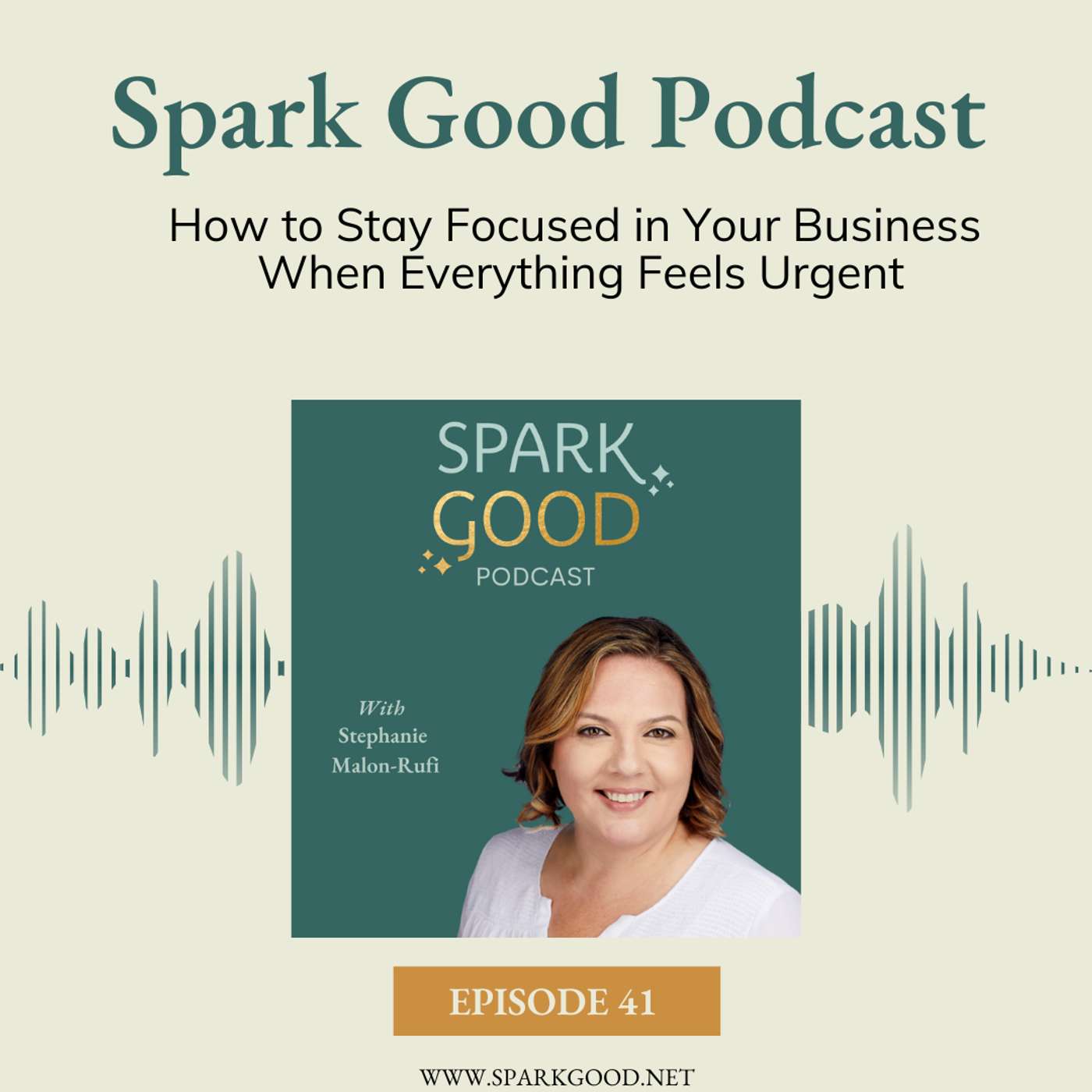 #41: How to Stay Focused in Your Business When Everything Feels Urgent episode artwork