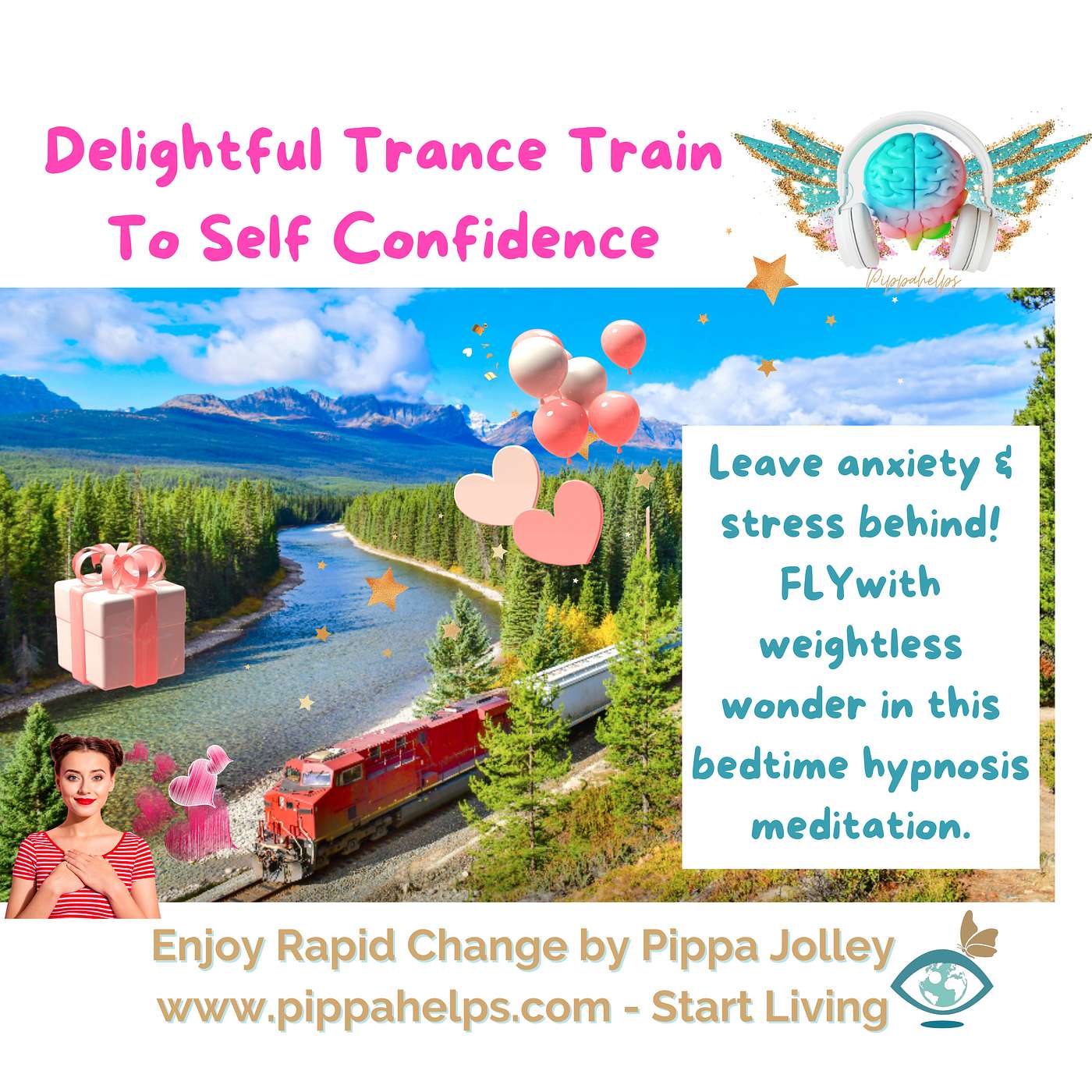 ✨ Fly Away On The Delightful Trance-Train, A Journey Through Your Magical Inner World 🥰. (Anxiety relief & Self esteem)