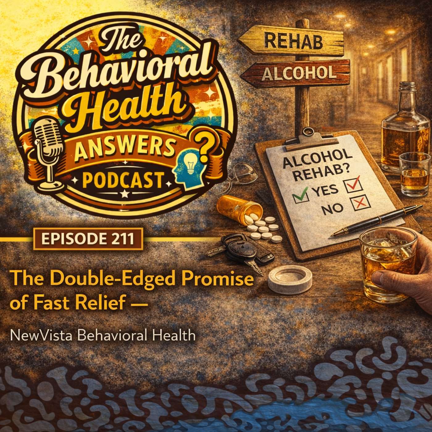 Episode 211: The Double-Edged Promise of Fast Relief | NewVista Behavioral Health episode artwork