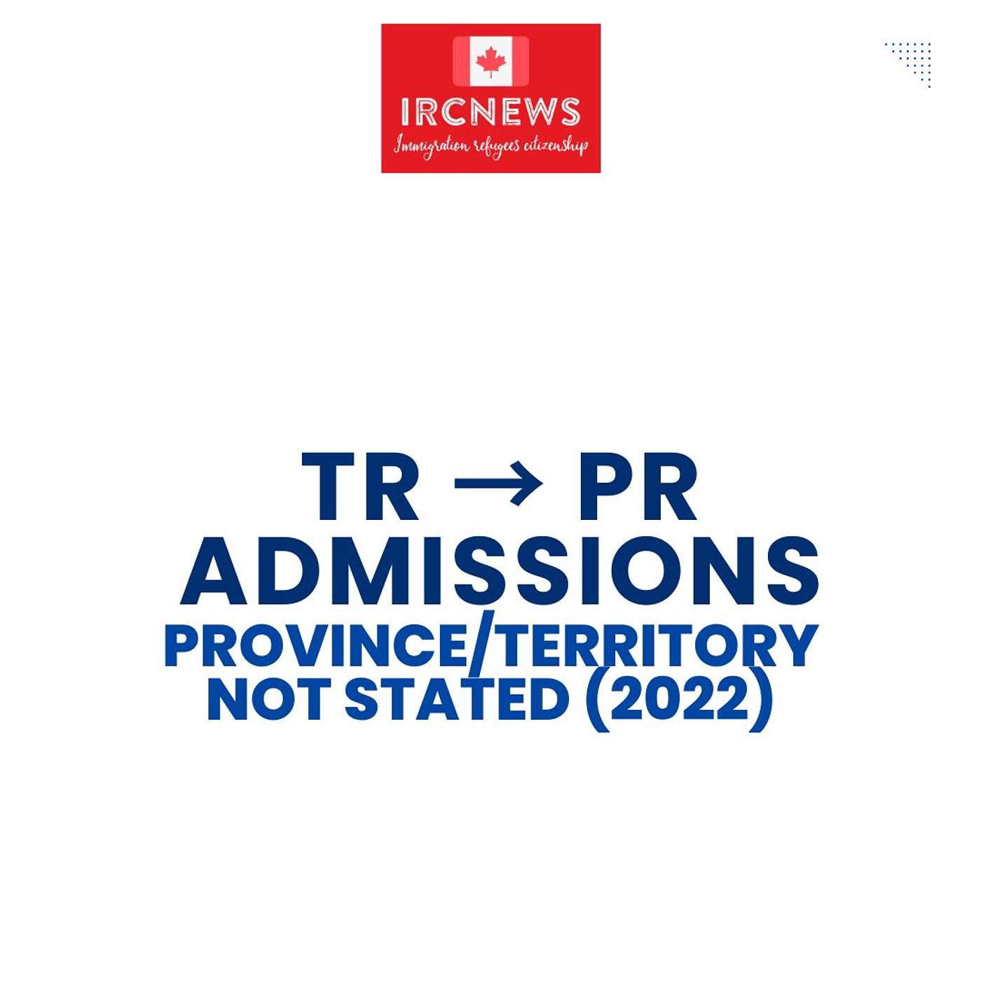 Canada Immigration TR to PR Admissions for Province/Territory Not Stated (2022) episode artwork