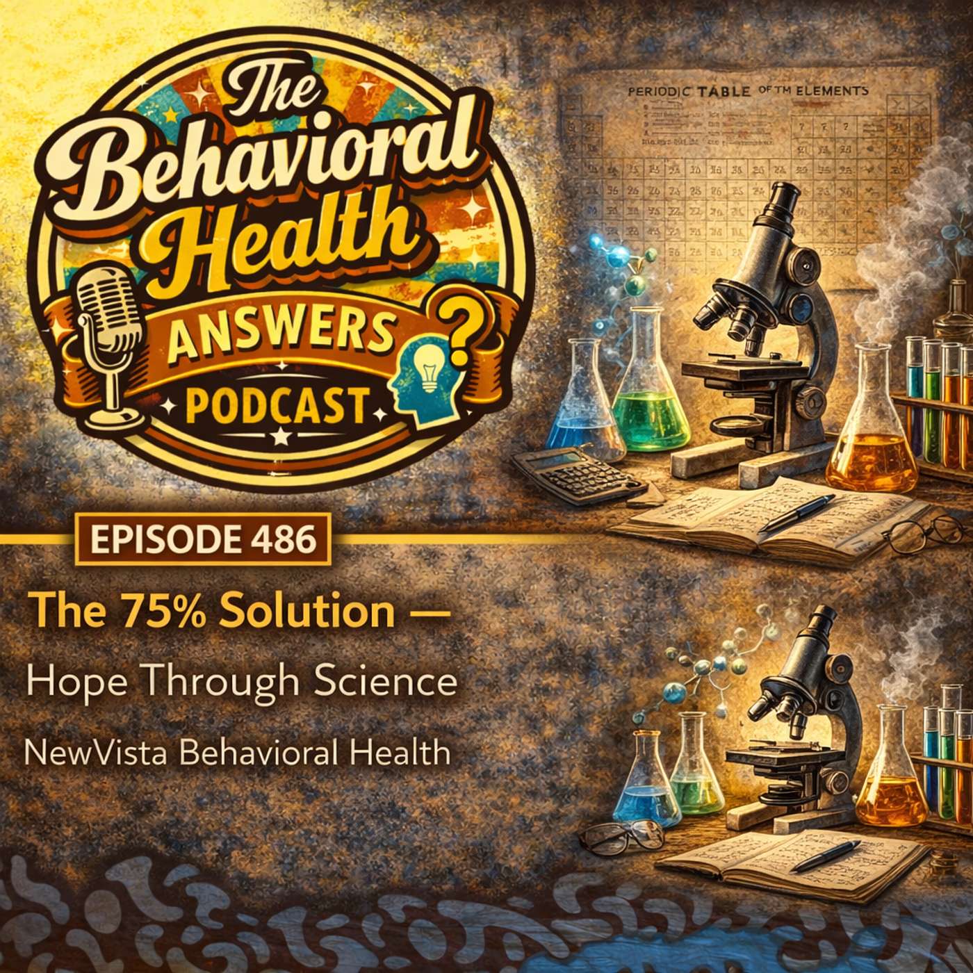 Episode 486: The 75% Solution - Hope Through Science | NewVista Behavioral Health episode artwork