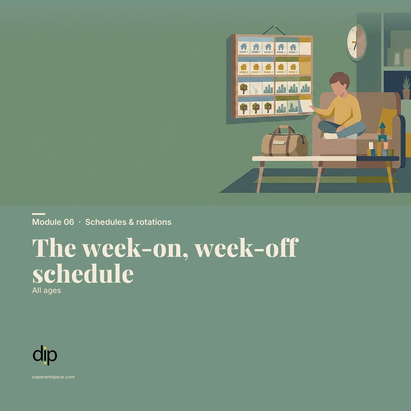 The week-on, week-off schedule for divorced families (Ages 7–12) | CoParentSpace episode artwork
