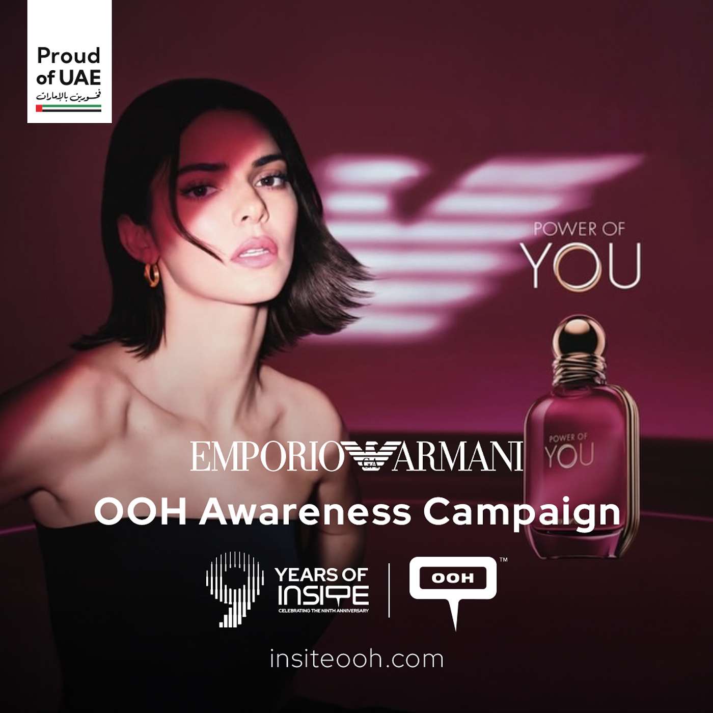 Kendall Jenner Leads Emporio Armani's Latest Fragrance Launch on DOOH