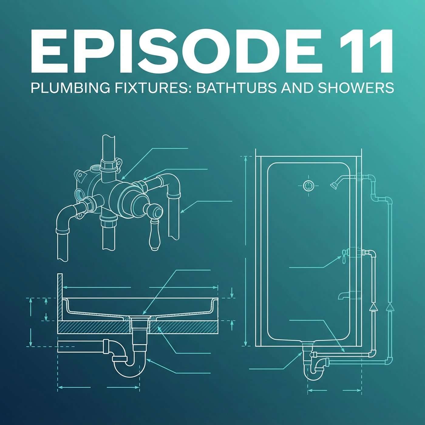 11 - Plumbing Fixtures: Bathtubs and Showers - Installation Requirements and Leak Prevention episode artwork