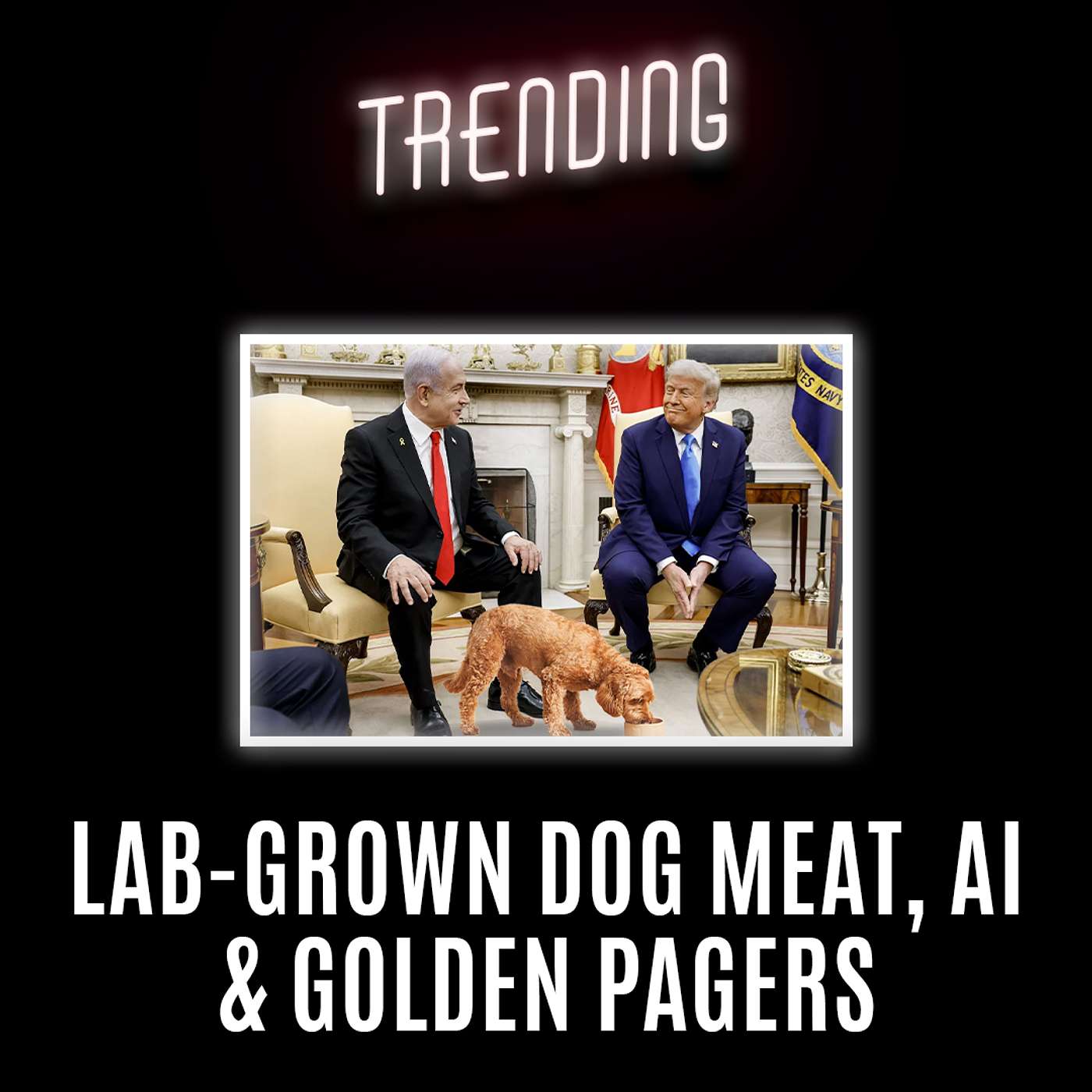 Trending : Ep24 : Lab-Grown Dog Meat, AI & Golden Pagers (06/02/25) episode artwork