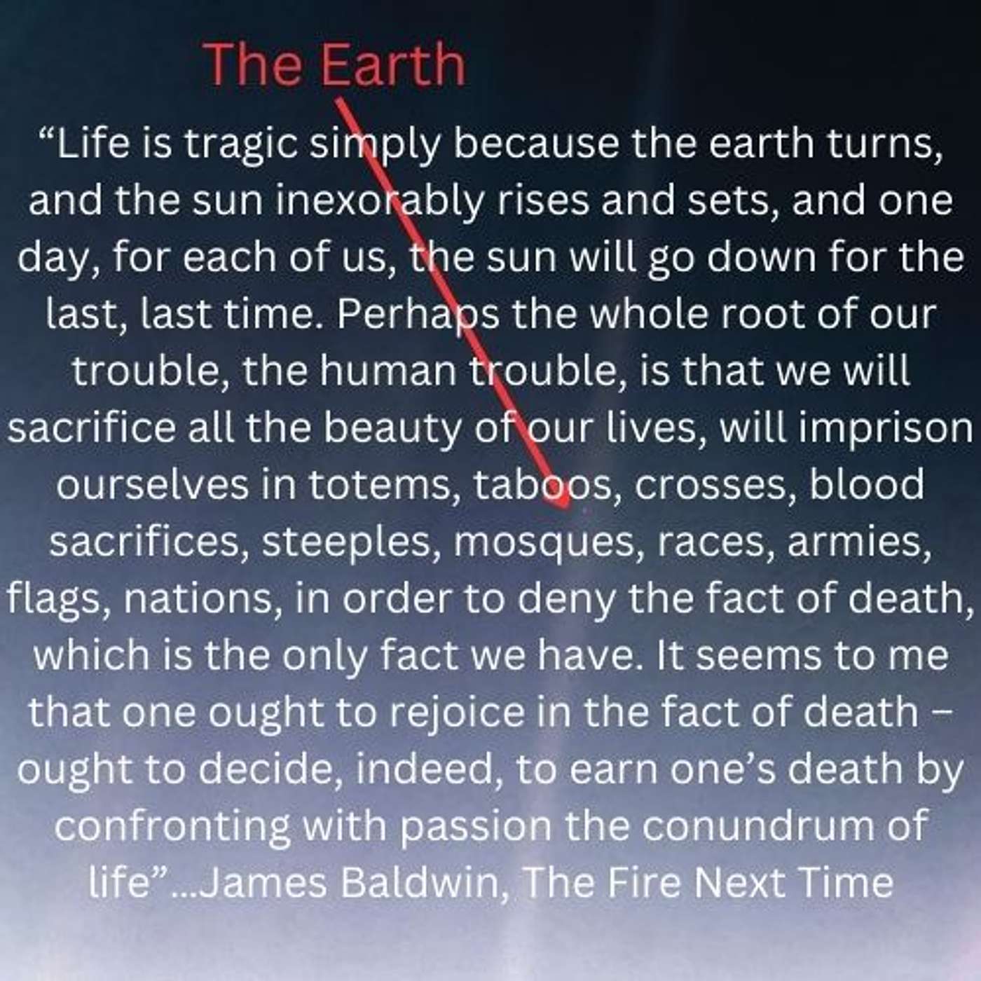 Rational Black Thought Episode #133 April 22, 2023 - Life is tragic simply because…one day, for each of us, the sun will go down for the last, last time.…James Baldwin